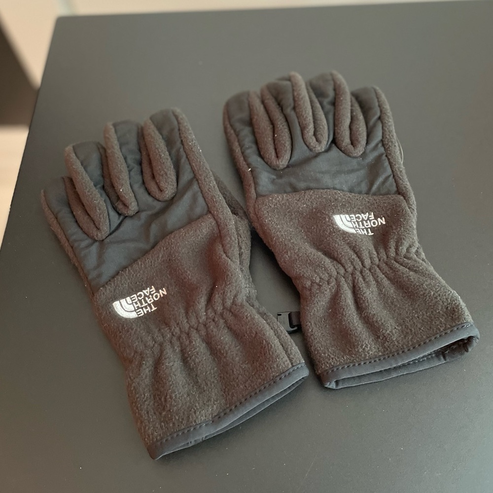 North Face Denali Women's Fleece Gloves  Black TNF sz M
